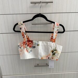 hemant and nadita corset top floral
